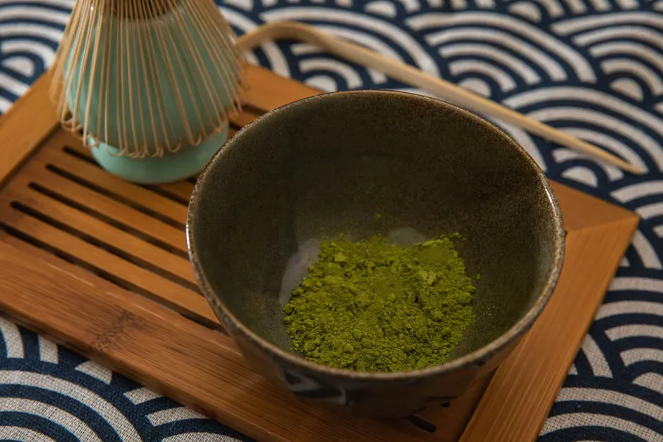 Fresh iced matcha latte