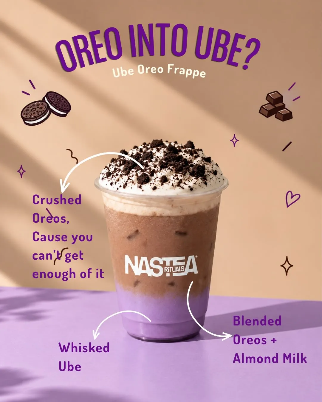 Ube matcha product