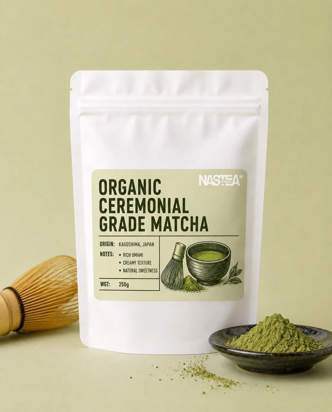 Ceremonial grade matcha product